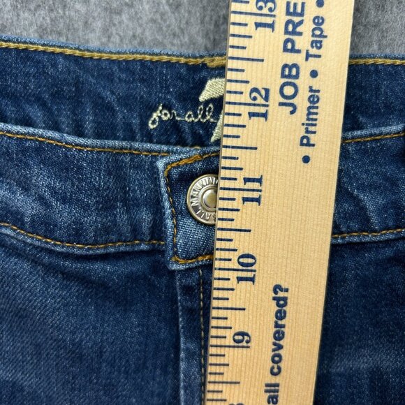 7 For All Mankind High Waist Vintage Fray Hem Shorts Women's Size 31 Distressed - Picture 8 of 10